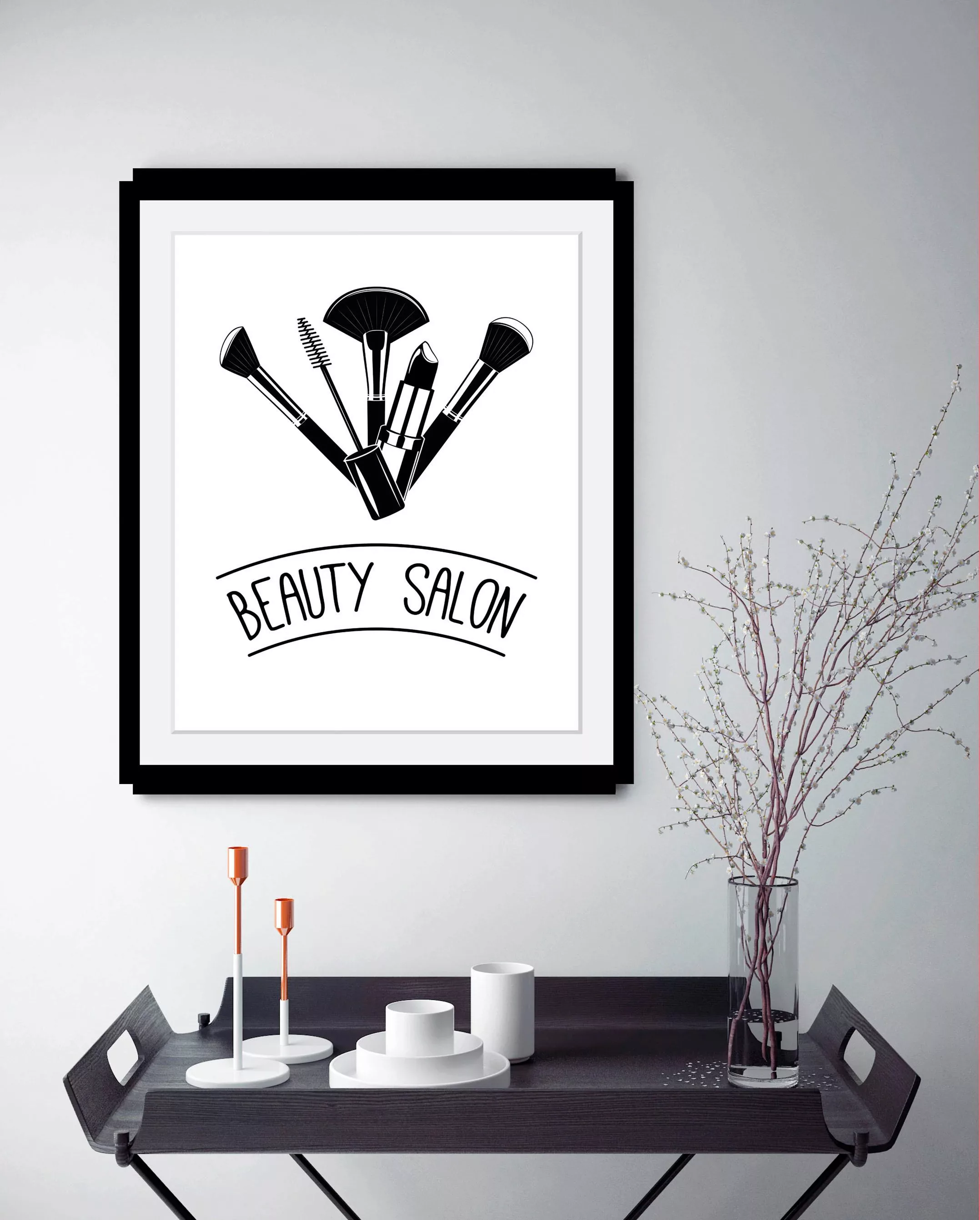 queence Bild »Beauty Salon«, in 3 Größen, gerahmt günstig online kaufen