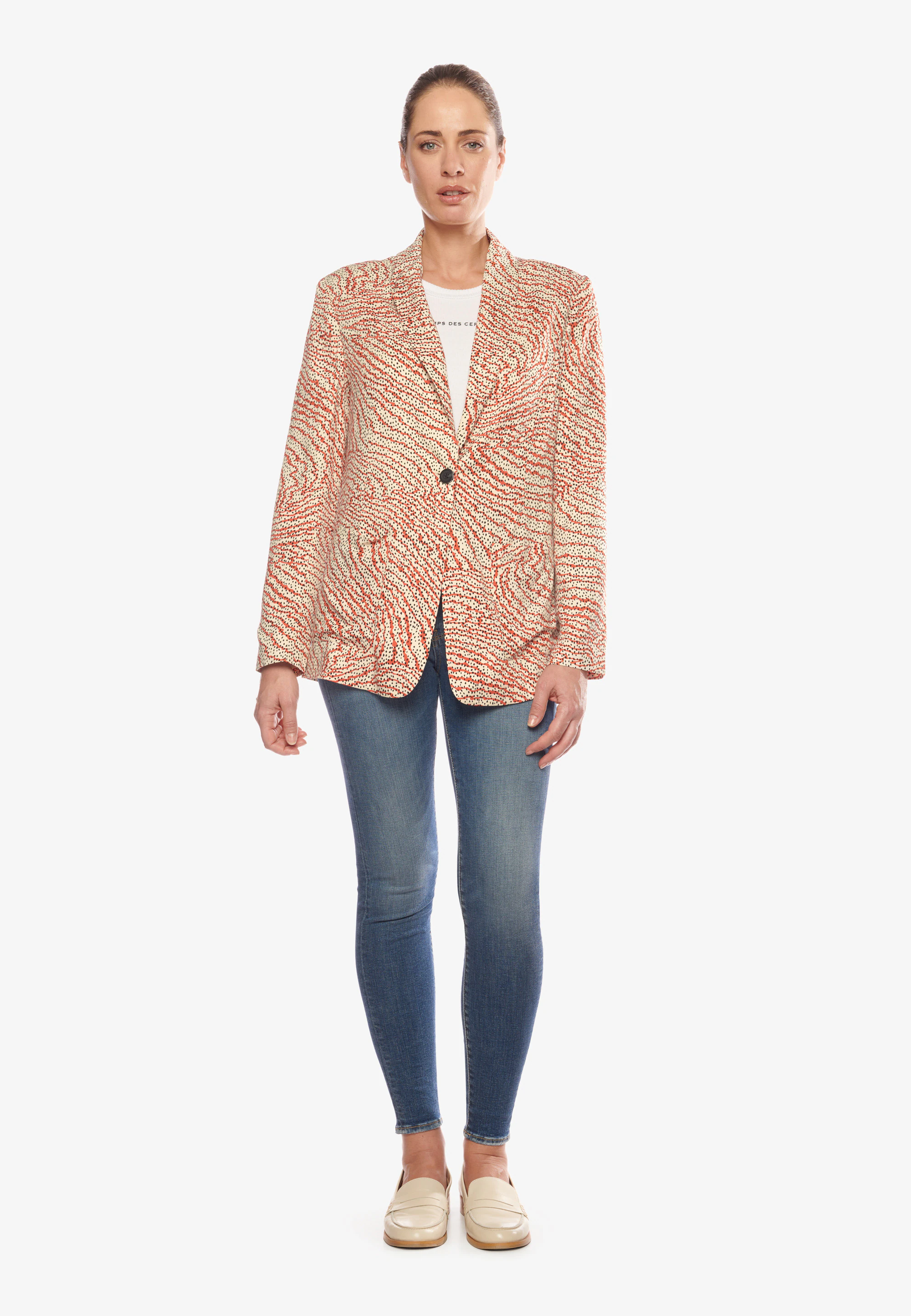 Le Temps Des Cerises Jackenblazer, mit trendigem Allover-Muster günstig online kaufen