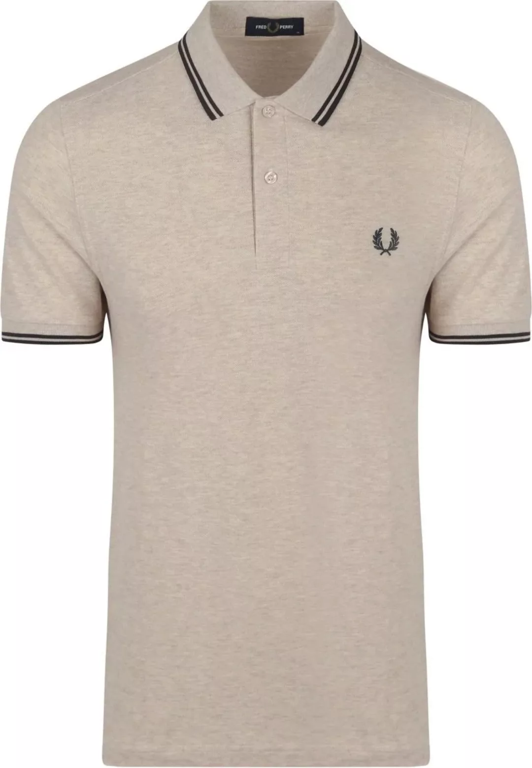 Fred Perry Polo M3600 Beige Melange W50 - Größe XL günstig online kaufen