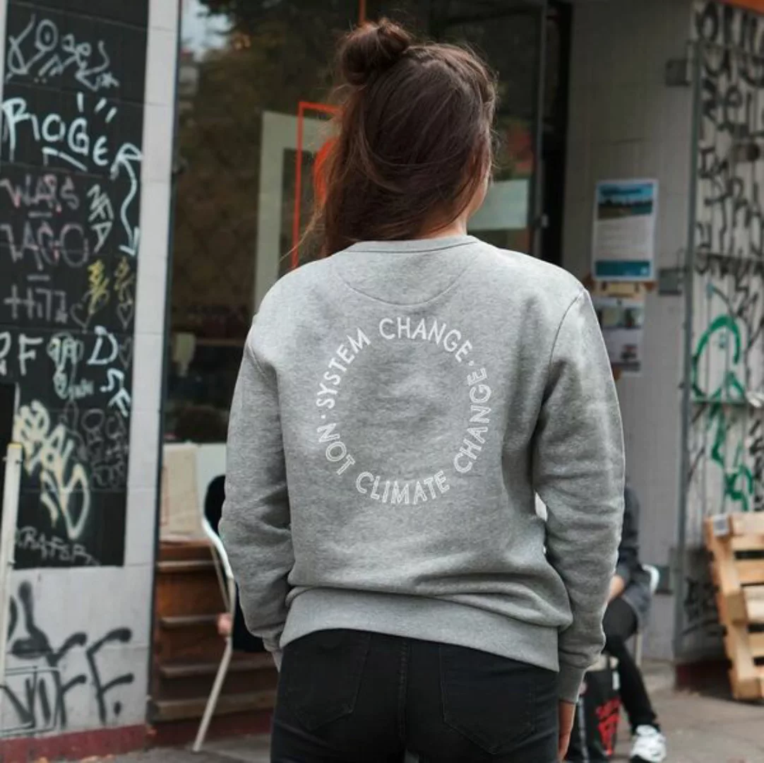 "System Change Not Climate Change" Sweater günstig online kaufen