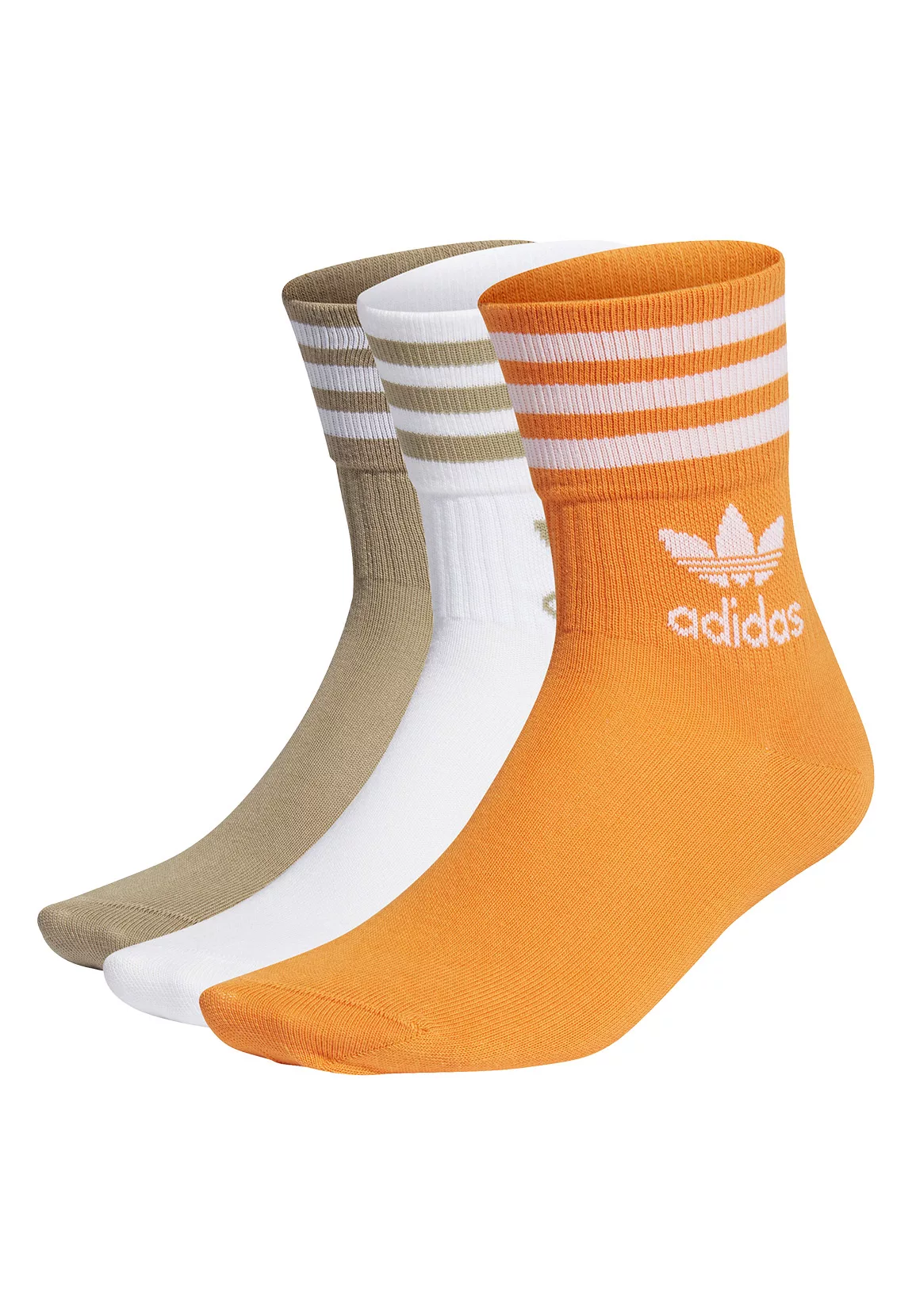 Adidas Originals Socken Dreierpack MID CUT CRW SCK H62014 Mehrfarbig Weiss günstig online kaufen