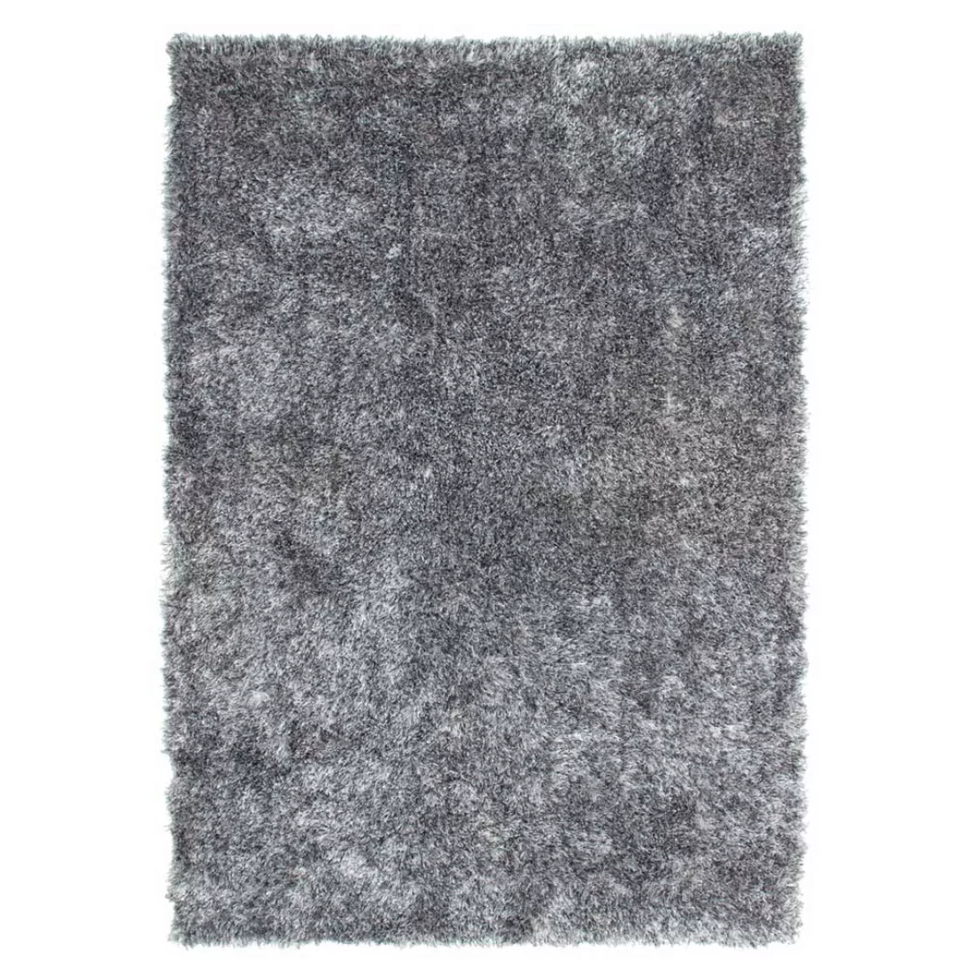 Hochflorteppich in Grau 8 cm hoch günstig online kaufen