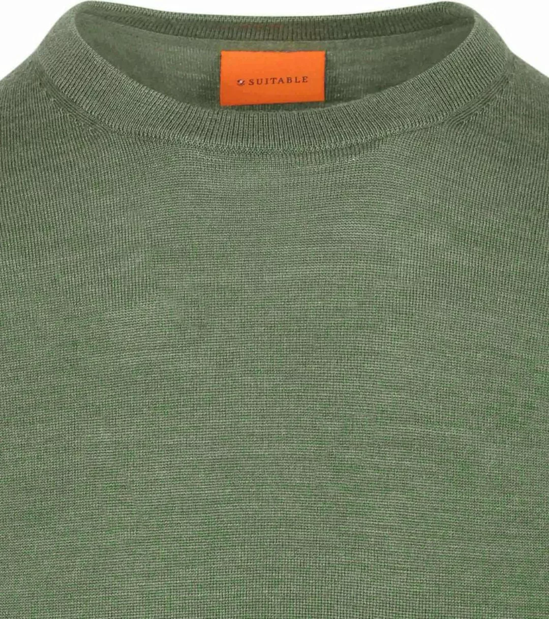 Suitable Merino Pullover Mid Grün - Größe XL günstig online kaufen