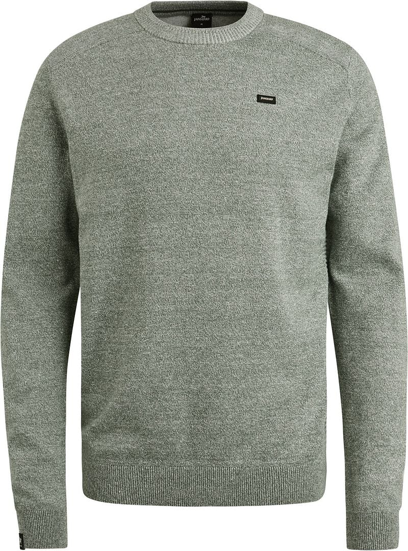 Vanguard Pullover Leinen Blend Melange Grün - Größe 3XL günstig online kaufen