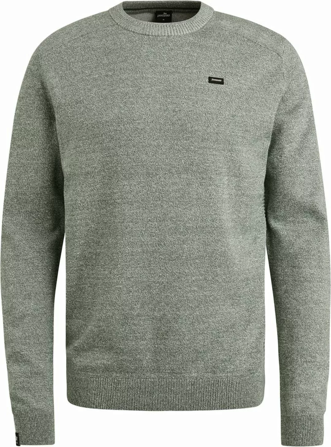 Vanguard Pullover Leinen Blend Melange Grün - Größe XXL günstig online kaufen