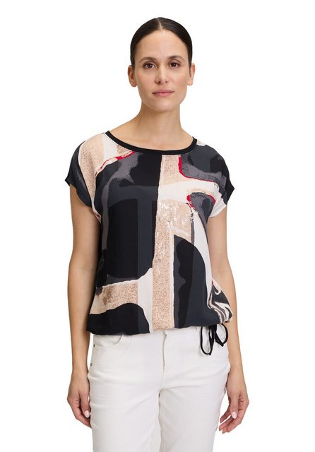 Betty&Co Kurzarmshirt Betty & Co Casual-Shirt mit Print (1-tlg) Druck günstig online kaufen