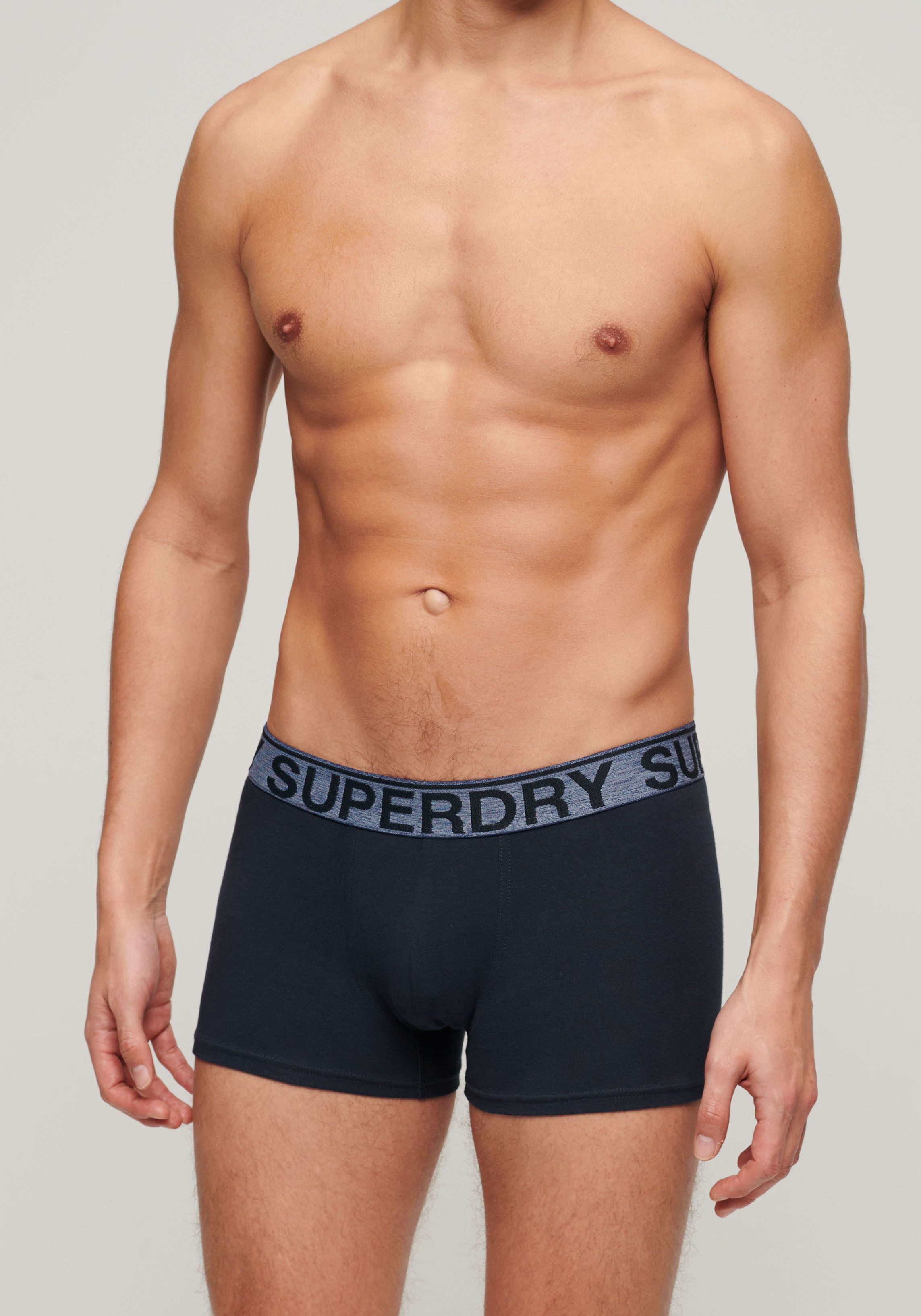 Superdry 3-er Set Trunks Schwarz, Grau & Orange günstig online kaufen