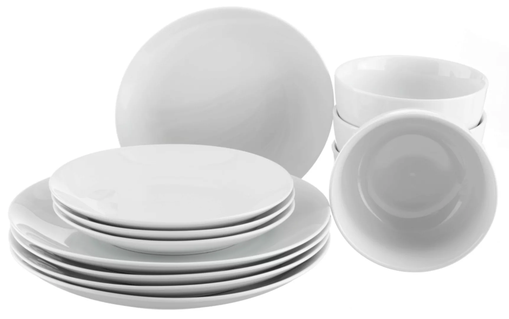 my home Kombiservice »Angi«, (Set, 12 tlg., je 4 Speise- und Dessertteller, günstig online kaufen