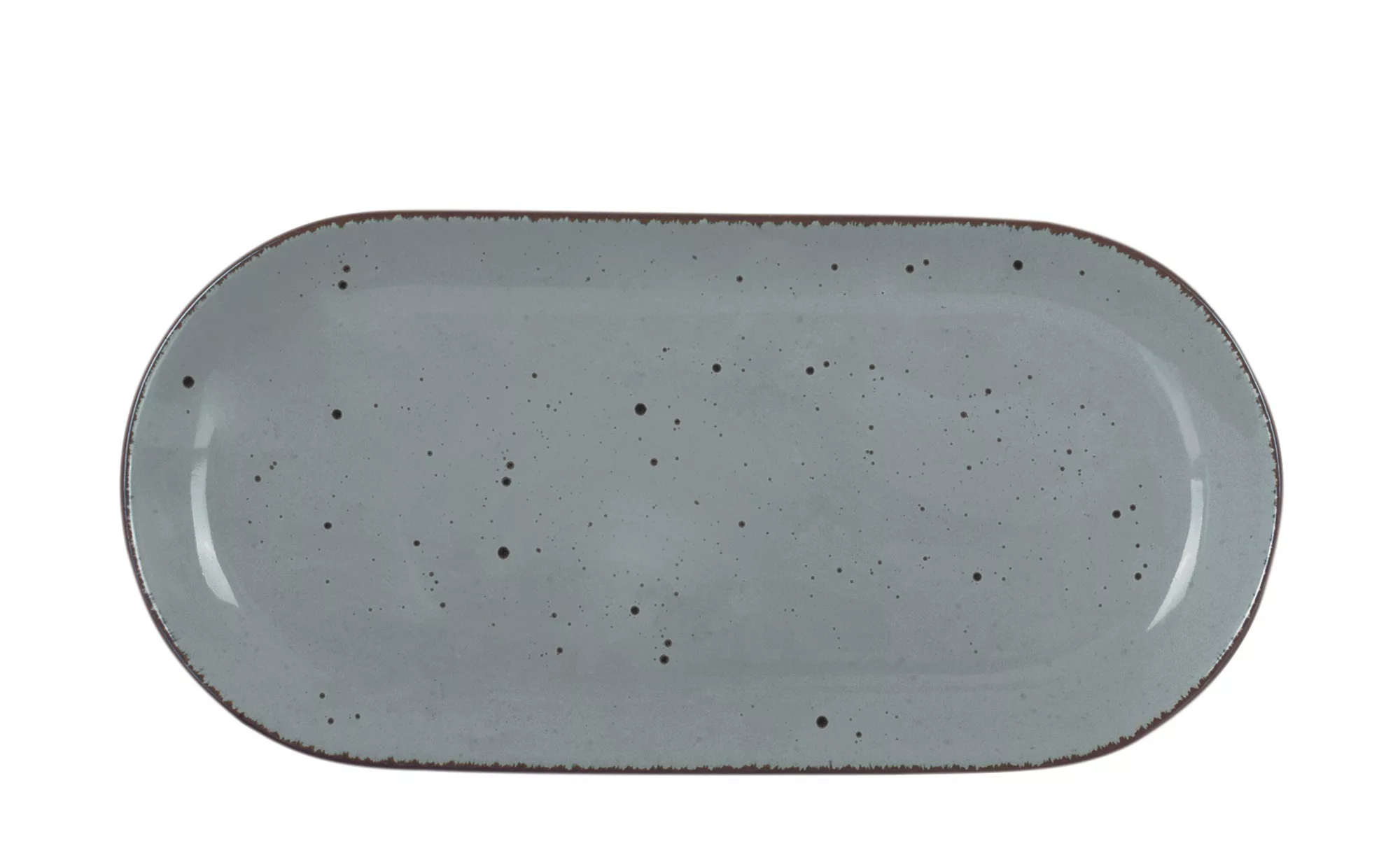 Peill+Putzler Servierplatte, Grau 35,5 cm  Siena - grau - Steinzeug - 11 cm günstig online kaufen