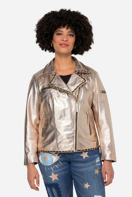 Angel of Style Lederjacke Leder-Bikerjacke echtes Leder Beschichtung günstig online kaufen