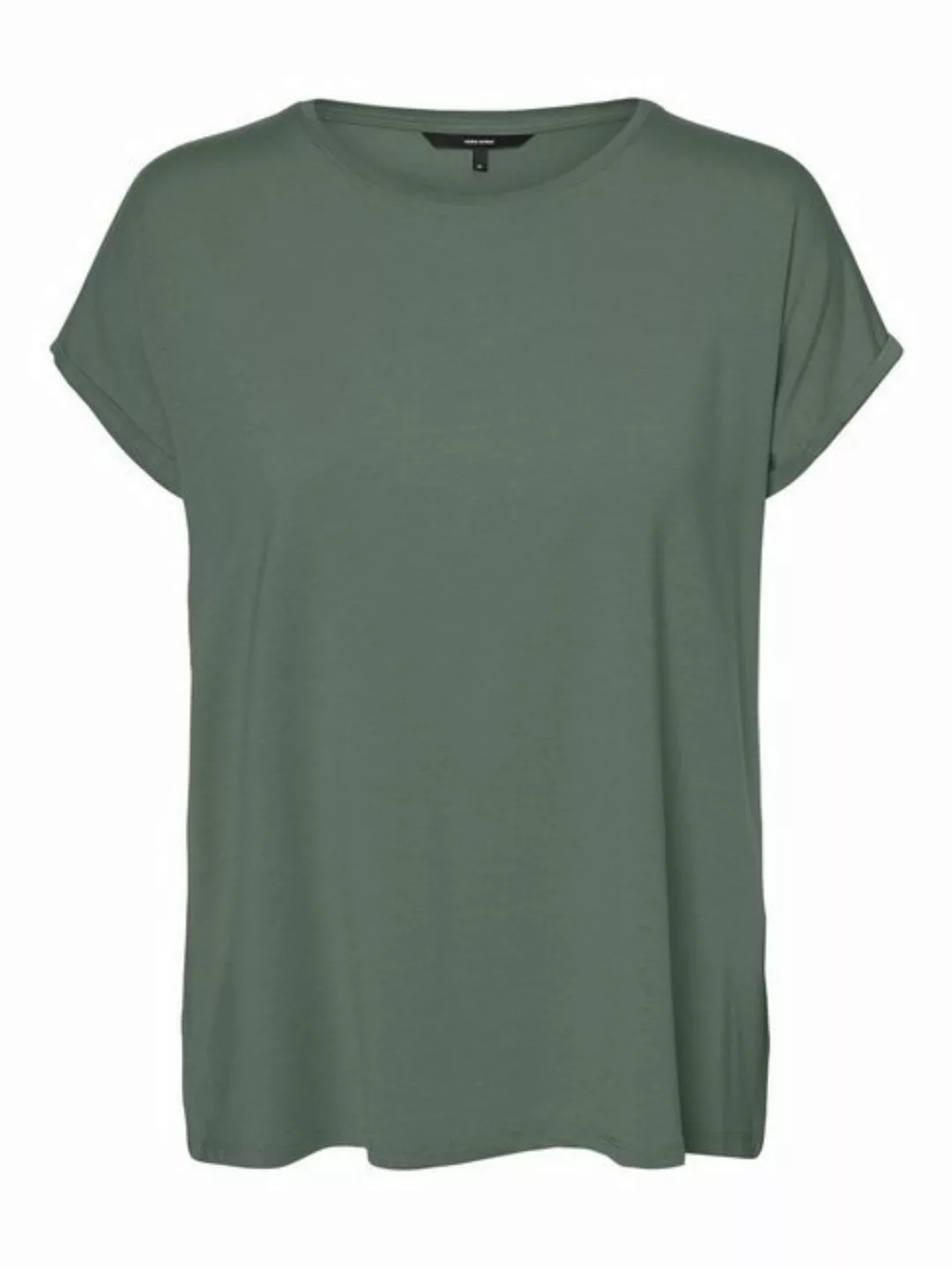 Vero Moda T-Shirt Basic Stretch T-Shirt VMAVA 5157 in Grün-2 günstig online kaufen