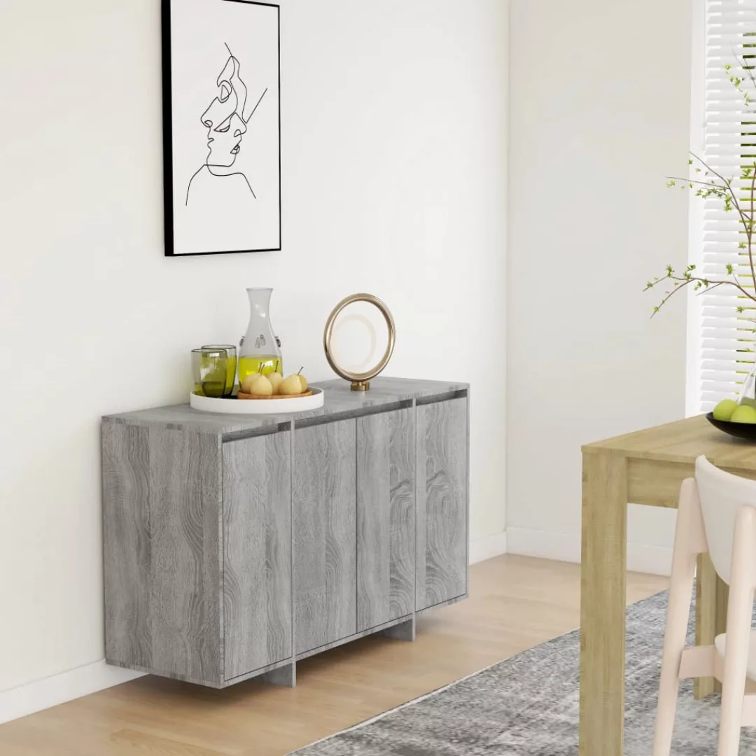 Vidaxl Sideboard Grau Sonoma 120x41x75 Cm Spanplatte günstig online kaufen