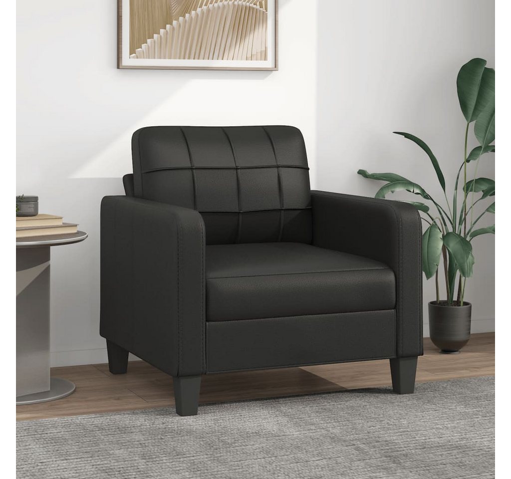 ZMH Ecksofa Sessel Schwarz 60 cm Kunstleder Whonzimmer, Packung 1 Teile, Ro günstig online kaufen