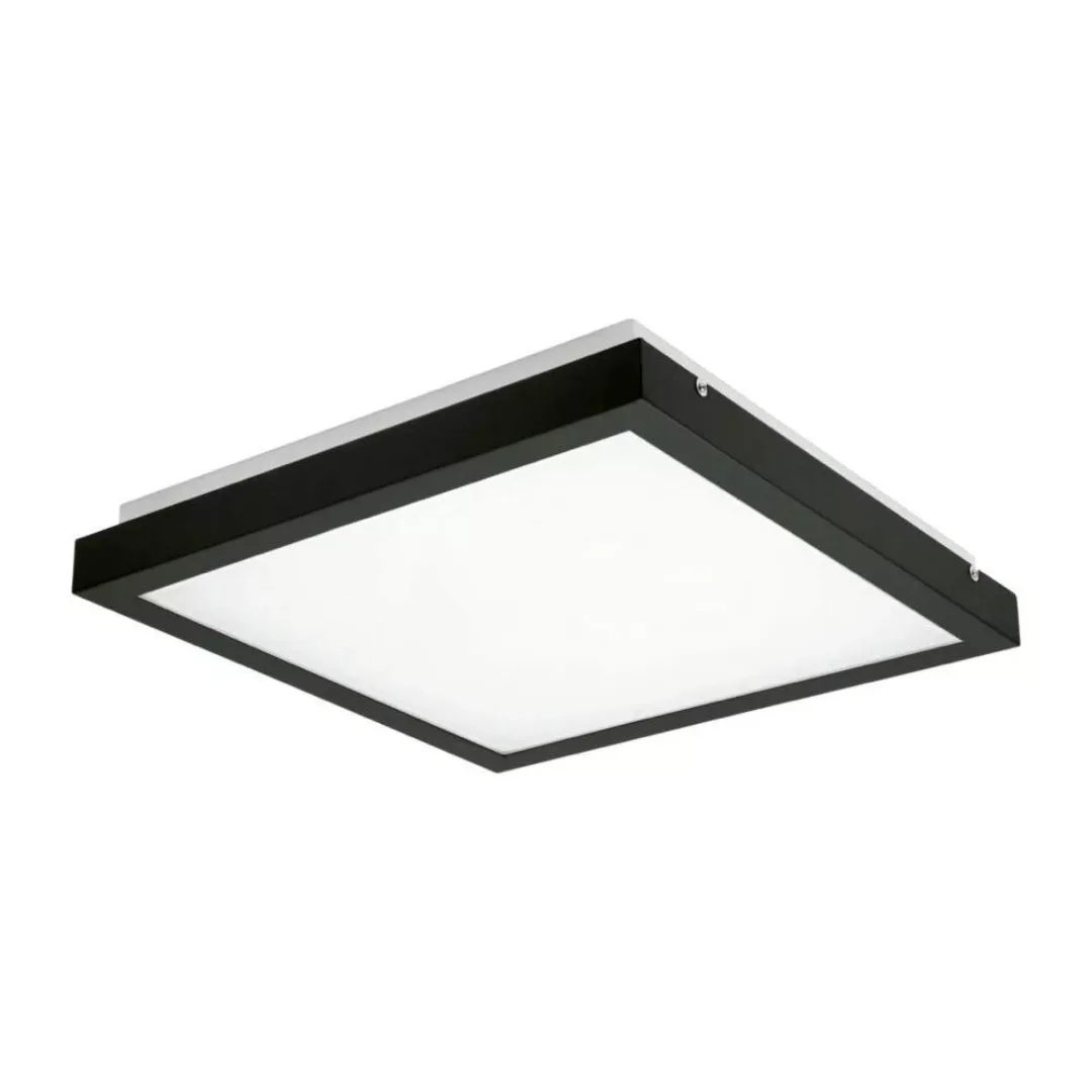 LED Deckenleuchte Tybia in Schwarz 25W 2600lm günstig online kaufen