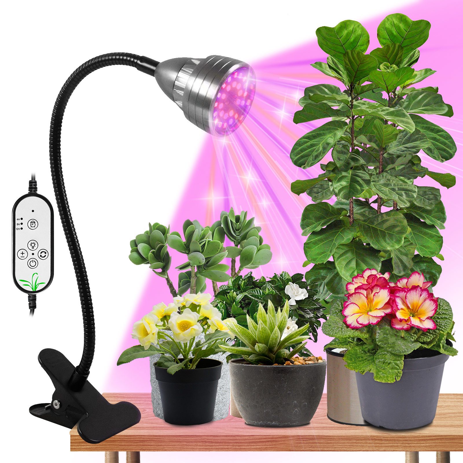 MUPOO Pflanzenlampe Vollspektrum Wachstumslampen Auto Timer,USB günstig online kaufen