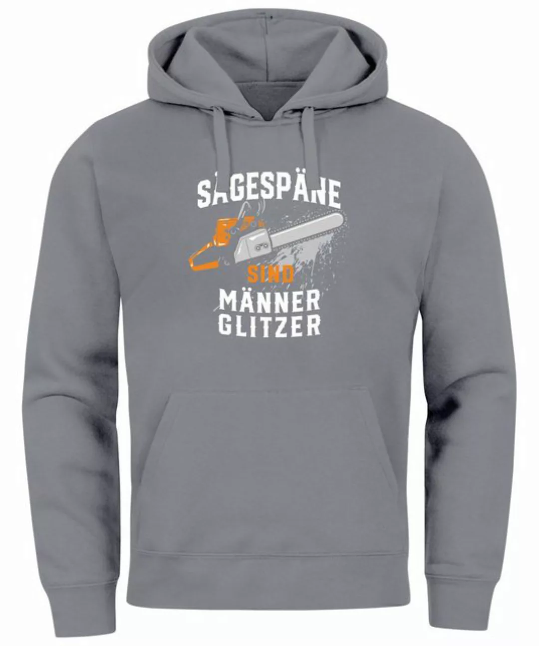 Neverless Hoodie Hoodie Herren Spruch Sägespäne sind Männer-Glitzer Motiv H günstig online kaufen