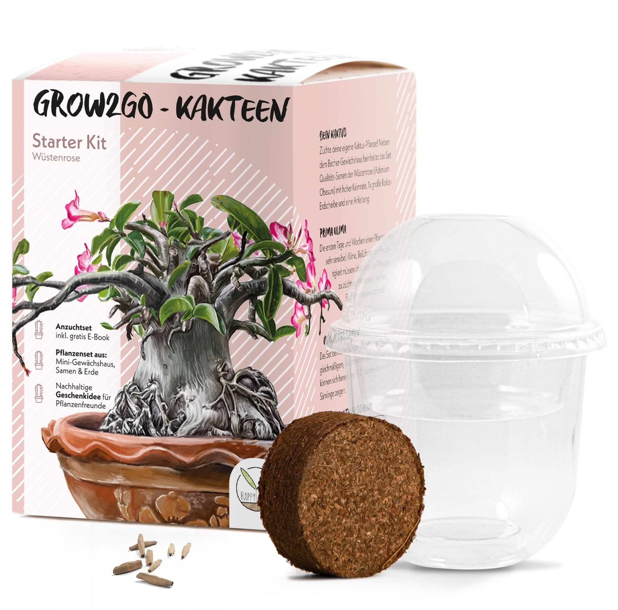 HappySeed Blumensamen Kakteen Starter Kit Anzuchtset günstig online kaufen