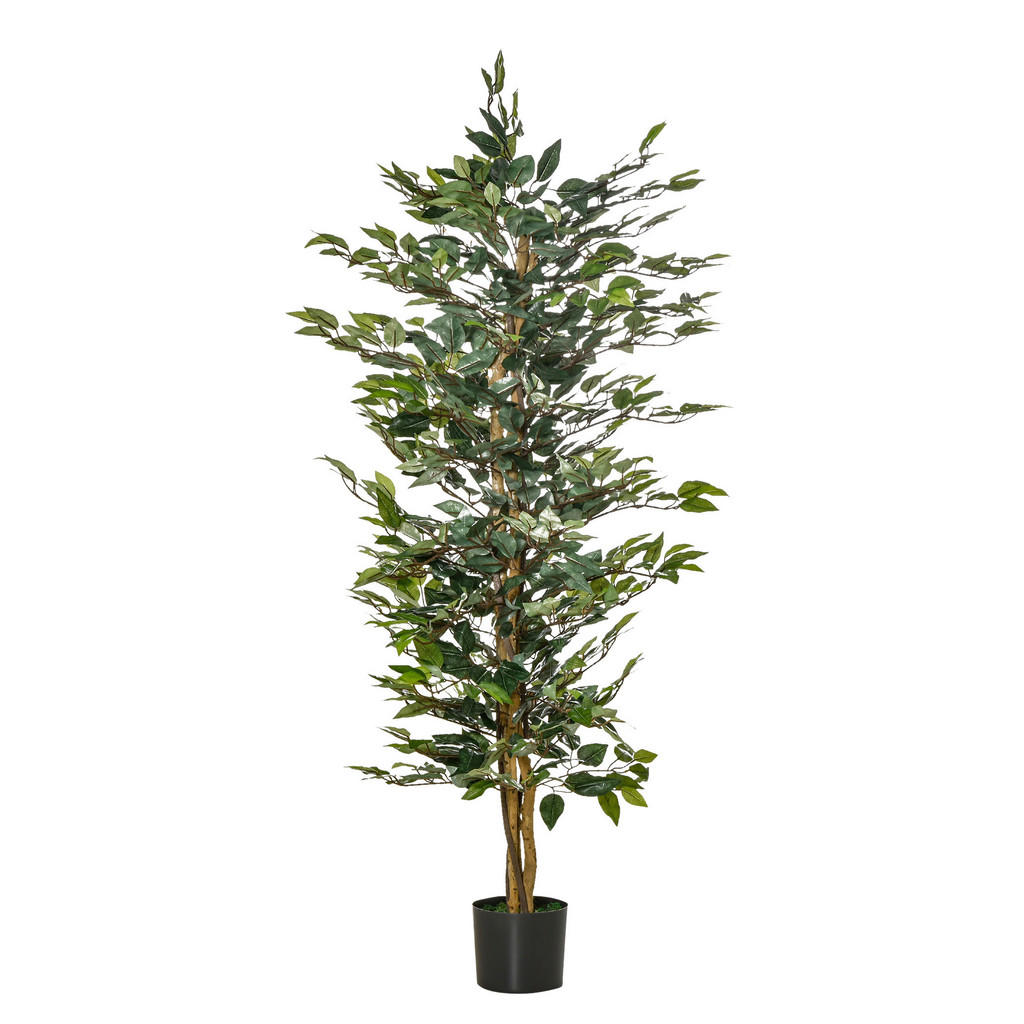 HOMCOM Kunstpflanze grün Edelstahl B/H/L: ca. 17x17x150 cm günstig online kaufen