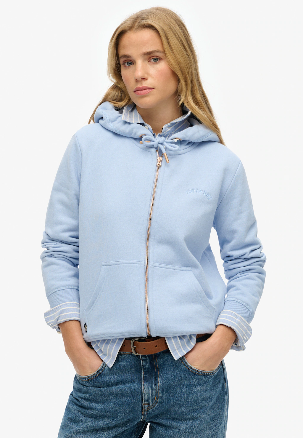 Superdry Kapuzensweatjacke "ESSENTIAL LOGO ZIPHOOD HB" günstig online kaufen