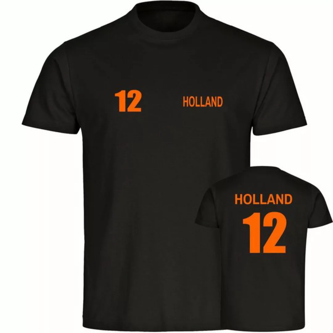 multifanshop T-Shirt Herren Holland - Trikot Nummer 12 - Männer günstig online kaufen