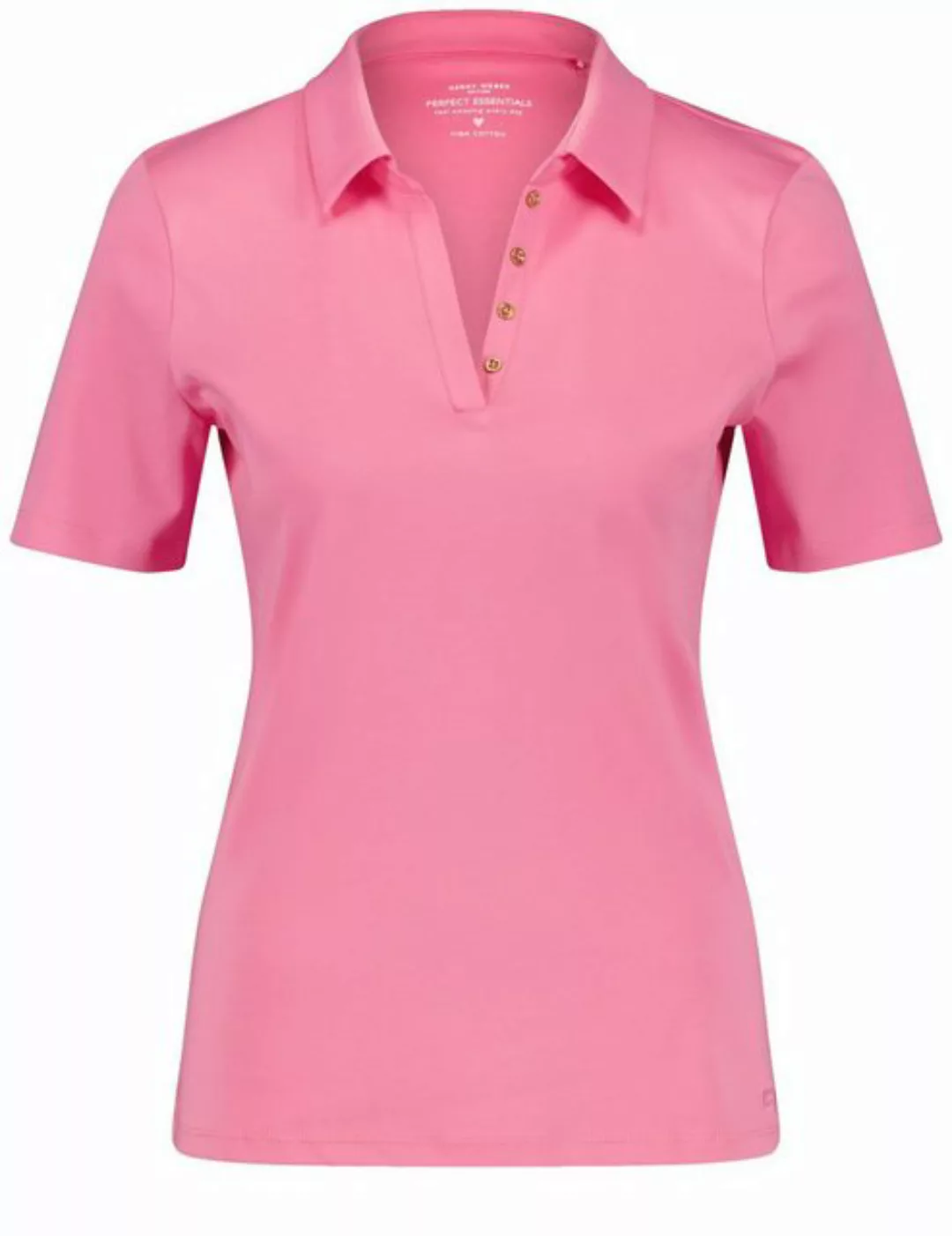 GERRY WEBER Kurzarmshirt Poloshirt aus Baumwolle günstig online kaufen