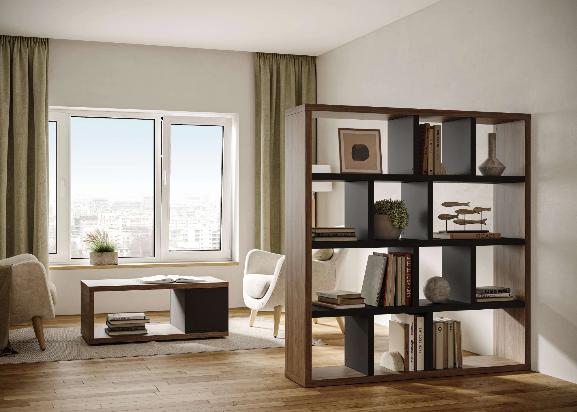 TemaHome Bücherregal "Berlin Regal 150 cm breit, Raumteiler, Mehrzweckregal günstig online kaufen