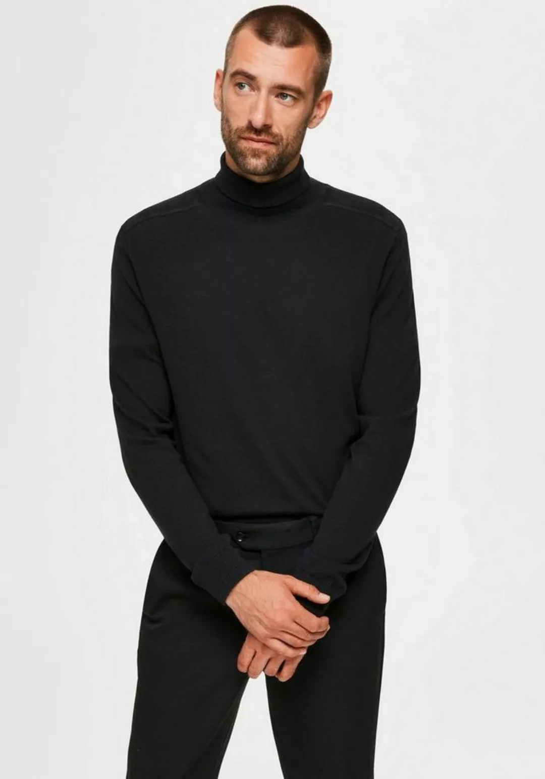 SELECTED HOMME Strickpullover SLHBERG ROLL NECK B NOOS günstig online kaufen