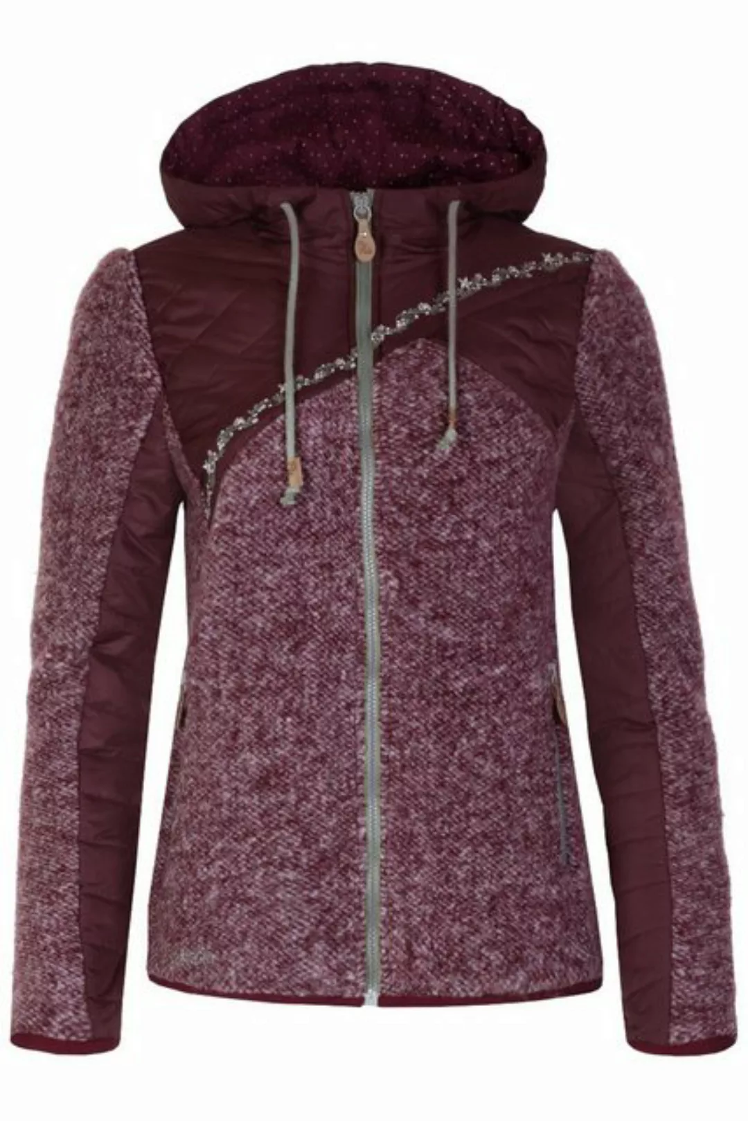 Piz Palü Outdoorbluse Outdoorjacke Damen - HARBURG - aubergine günstig online kaufen