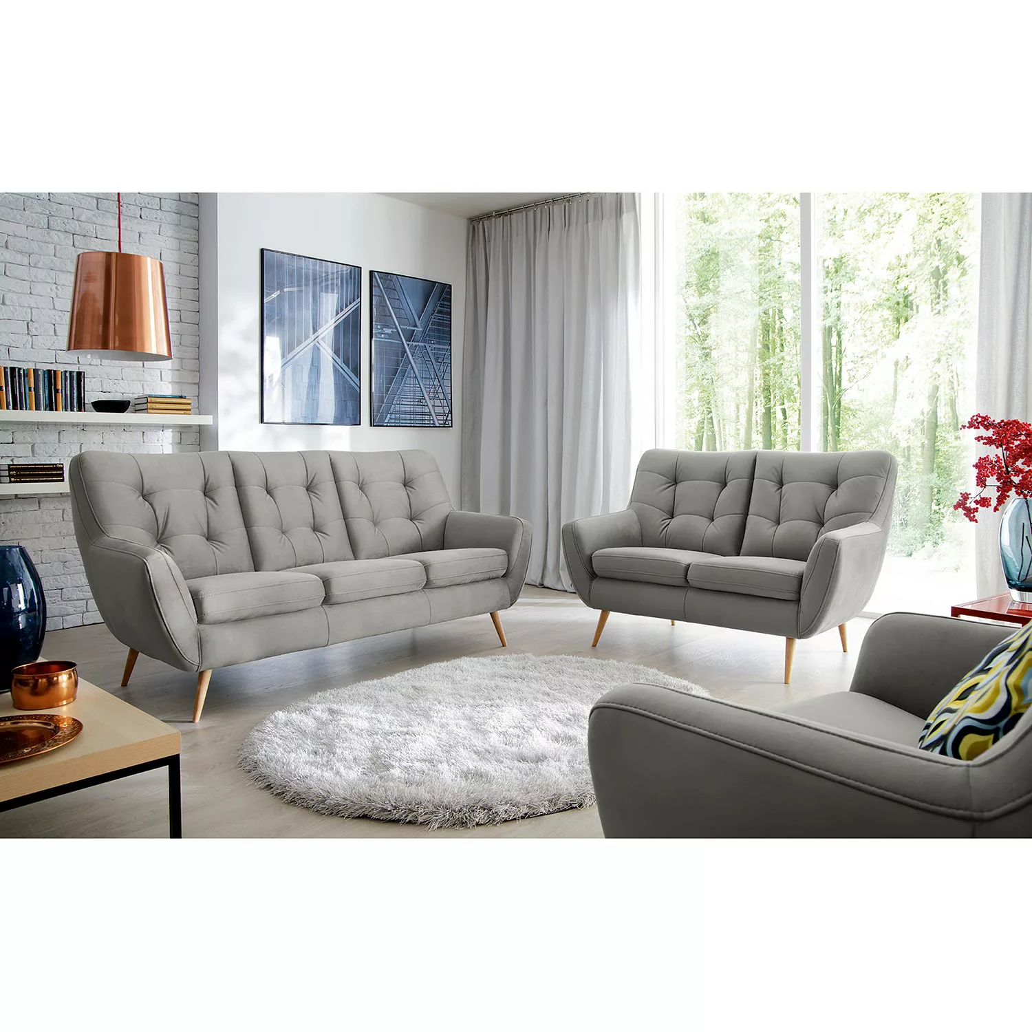 home24 Sofa Sawston I (3 -Sitzer) günstig online kaufen