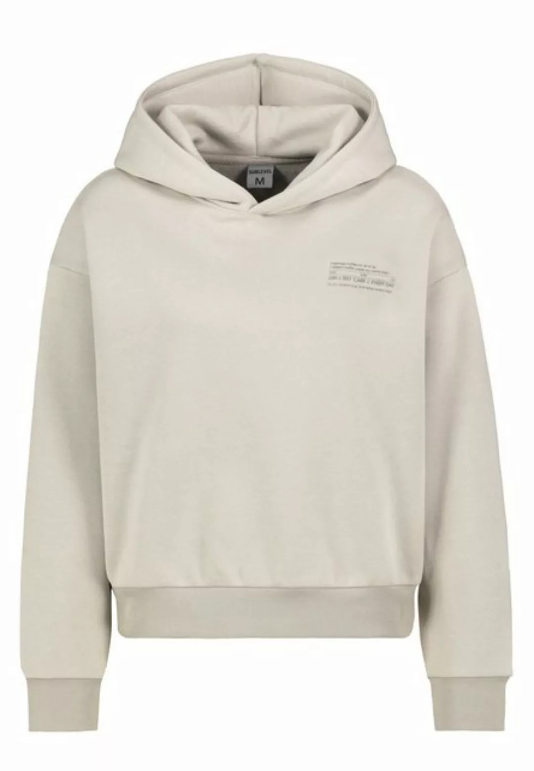 SUBLEVEL Kapuzenpullover Hoodie Mini-Print günstig online kaufen