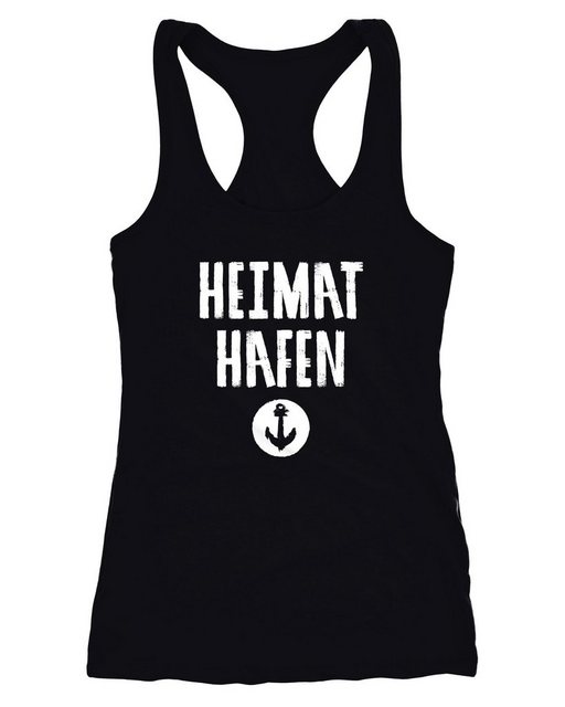 MoonWorks Tanktop Damen Tanktop Heimat-Hafen Anker Racerback Moonworks® günstig online kaufen