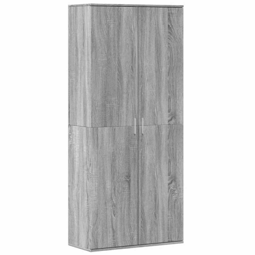 vidaXL Fächerschrank Highboard Grau Sonoma 80x35x180 günstig online kaufen