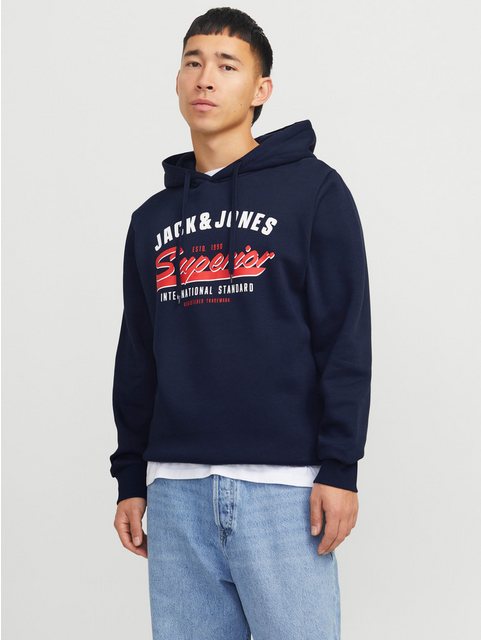 Jack & Jones Kapuzensweatshirt "JJELOGO SWEAT HOOD 2 COL 24/25 NOOS", mit L günstig online kaufen