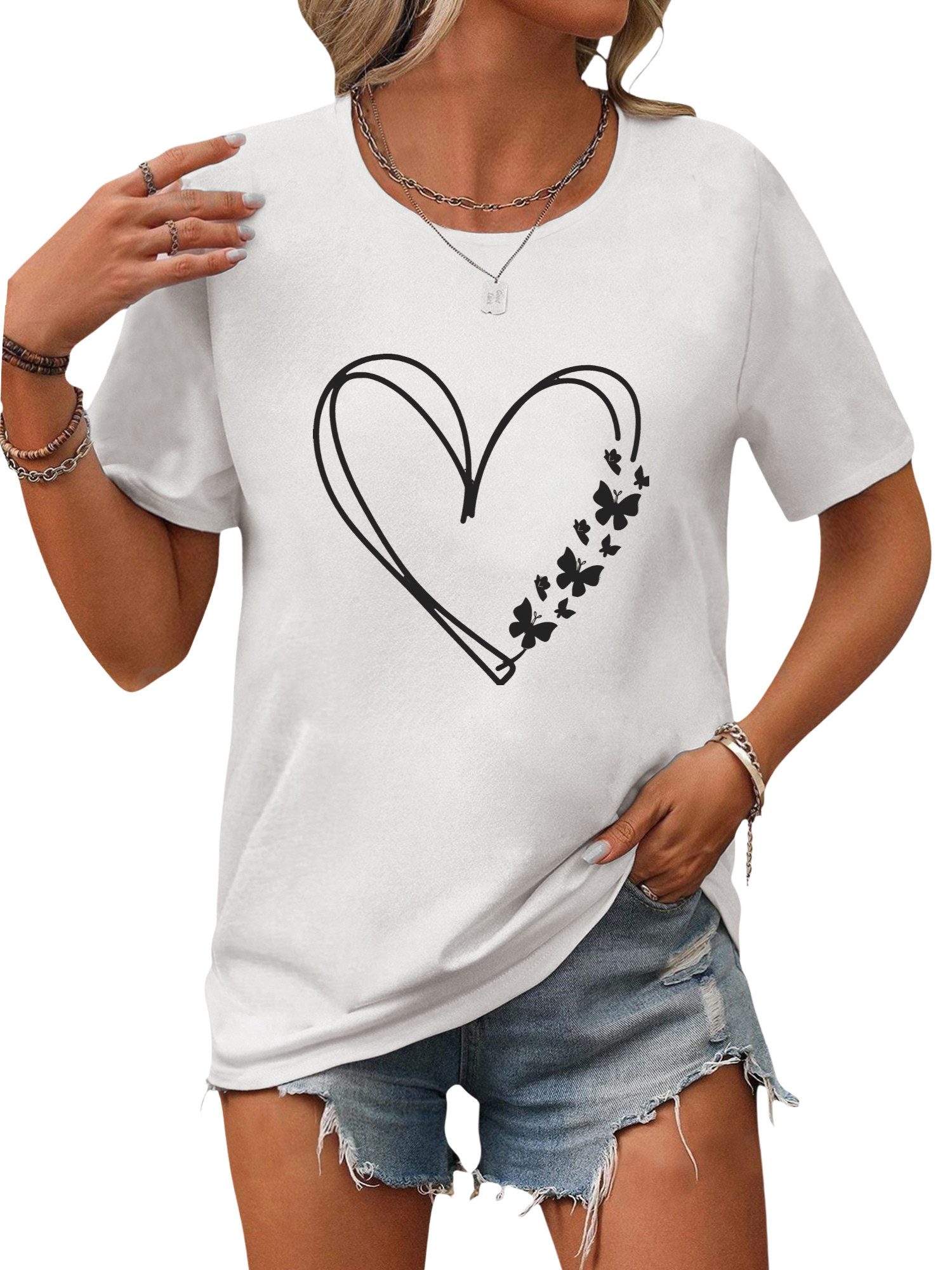 PYL Kurzarmbluse Damen Sommershirt Kurzarm mit günstig online kaufen
