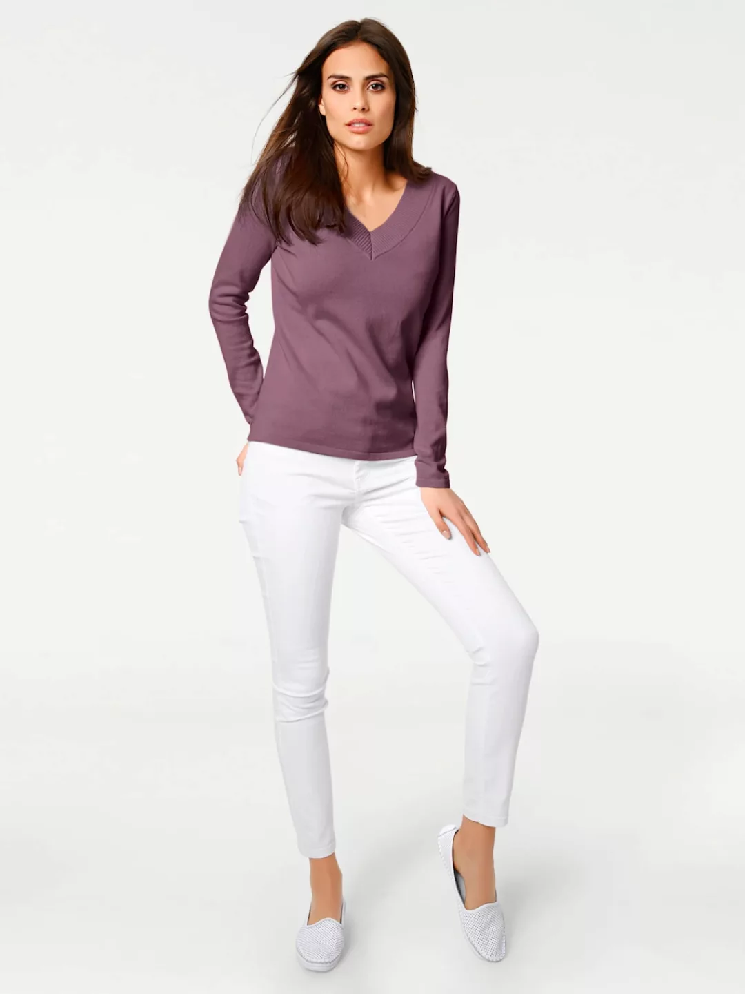 heine Strickpullover "V-Pullover" günstig online kaufen