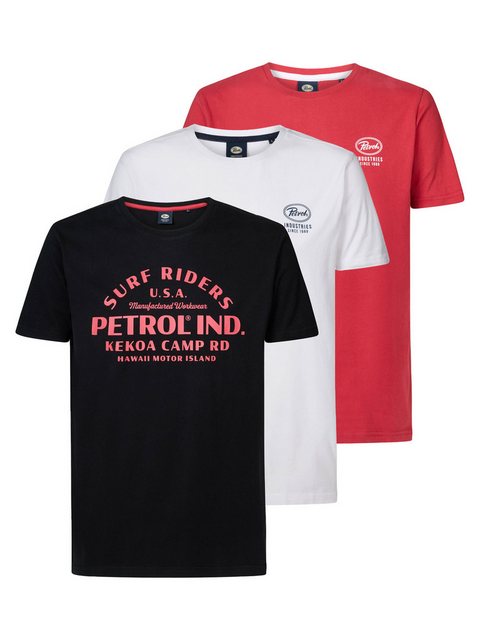 Petrol Industries T-Shirt 3-er Pack T-Shirt Kaskae günstig online kaufen