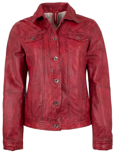 Maddox Lederjacke Janette MADDOX - Damen Lederjacke Jeanjacken-Optik Lammna günstig online kaufen