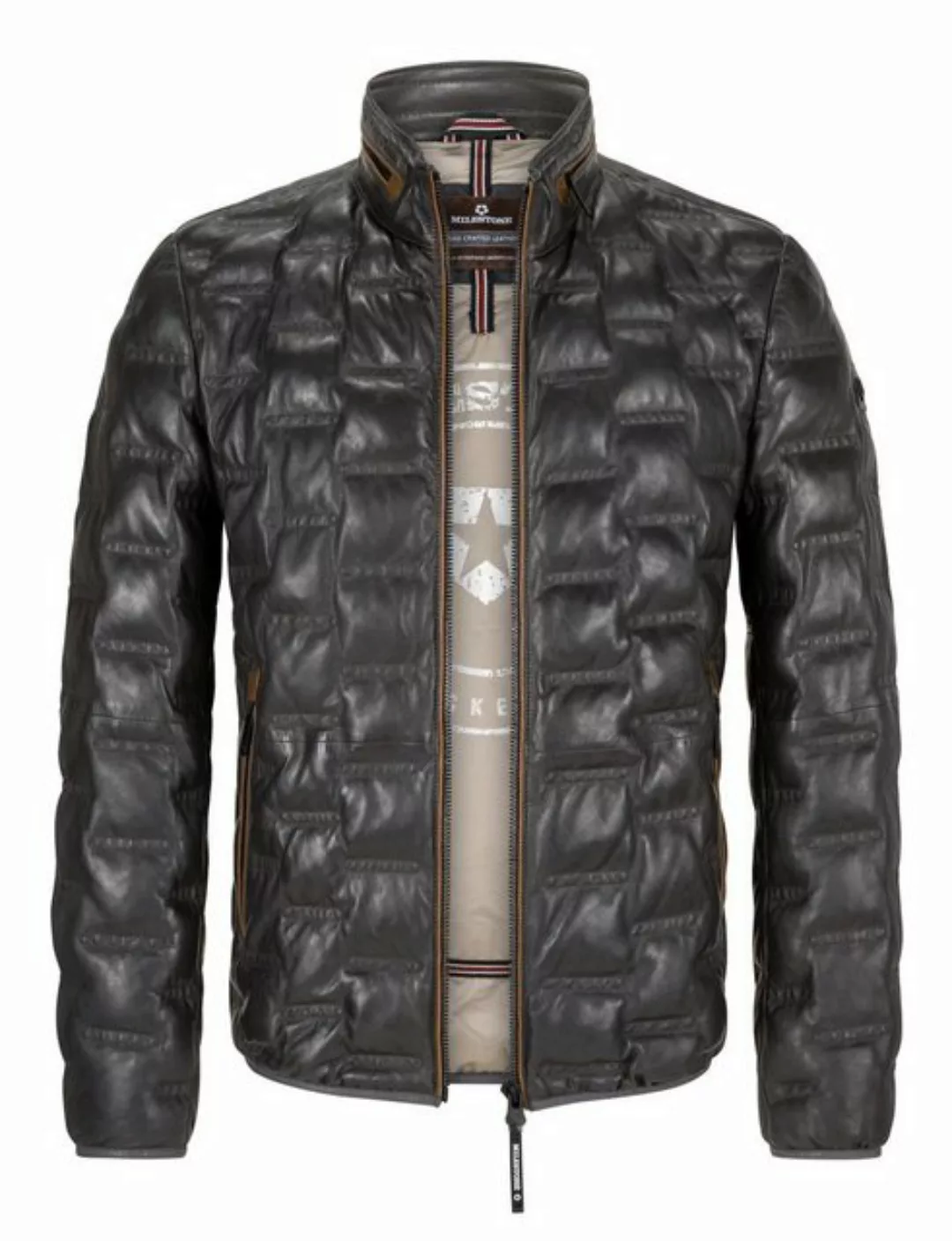 Milestone Lederjacke MSAversa mit Logo Badge günstig online kaufen