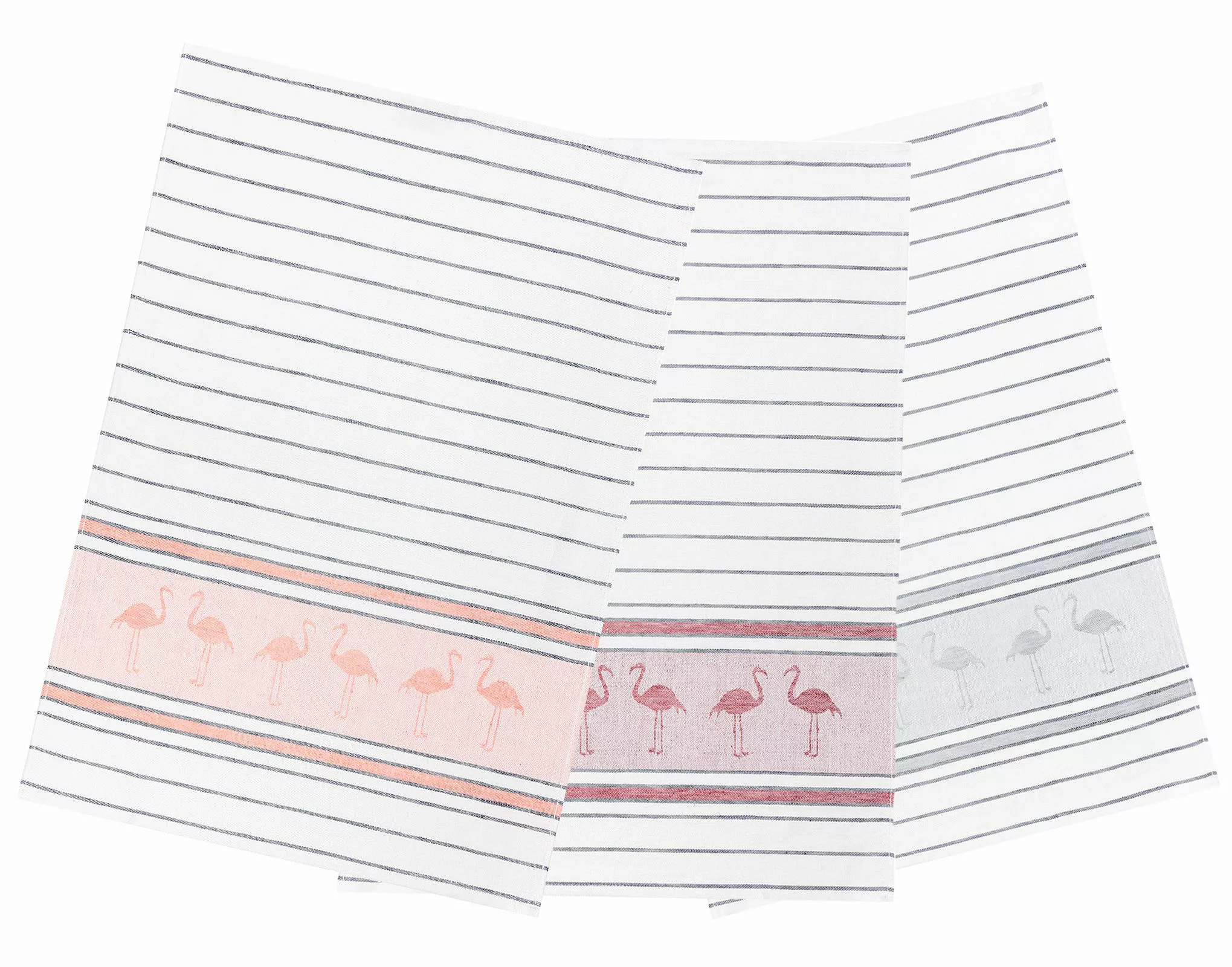 3er Pack Kracht Halbleinen Geschirrtuch Flamingo 50x70 cm günstig online kaufen