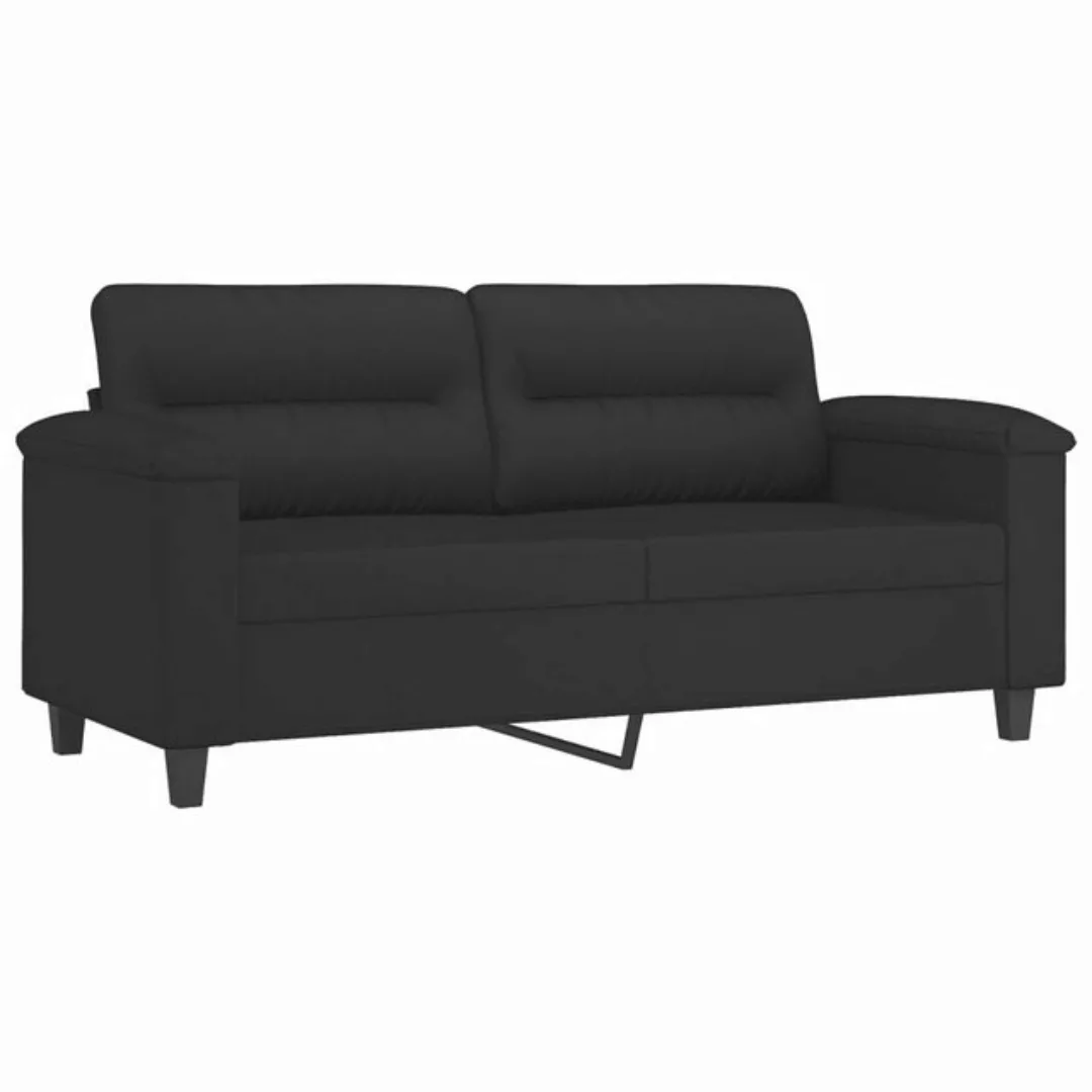 vidaXL Sofa, 2-Sitzer-Sofa Creme 140 cm Mikrofasergewebe günstig online kaufen