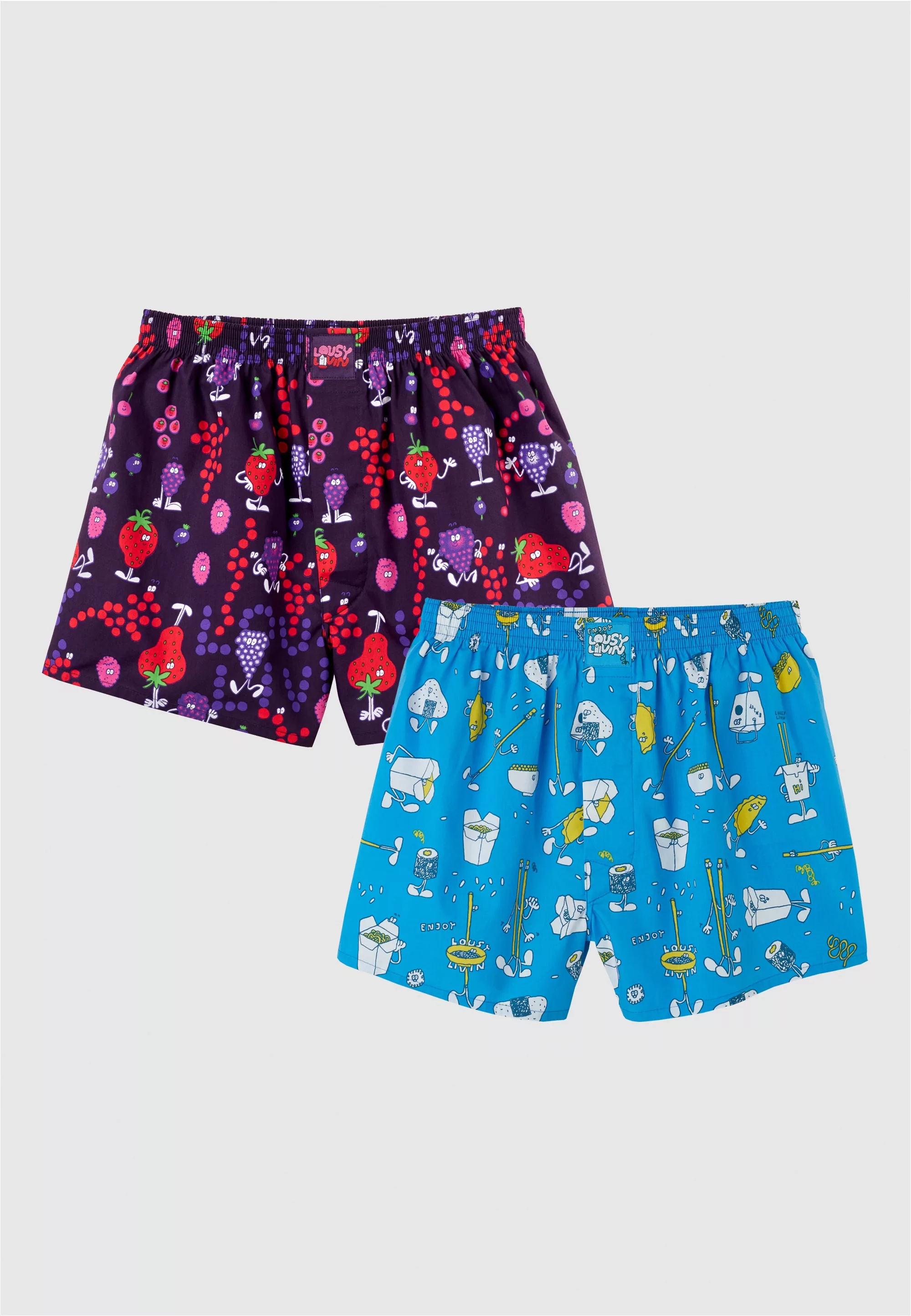 Lousy Livin Boxershorts "Berry Lunch", mit buntem Design günstig online kaufen