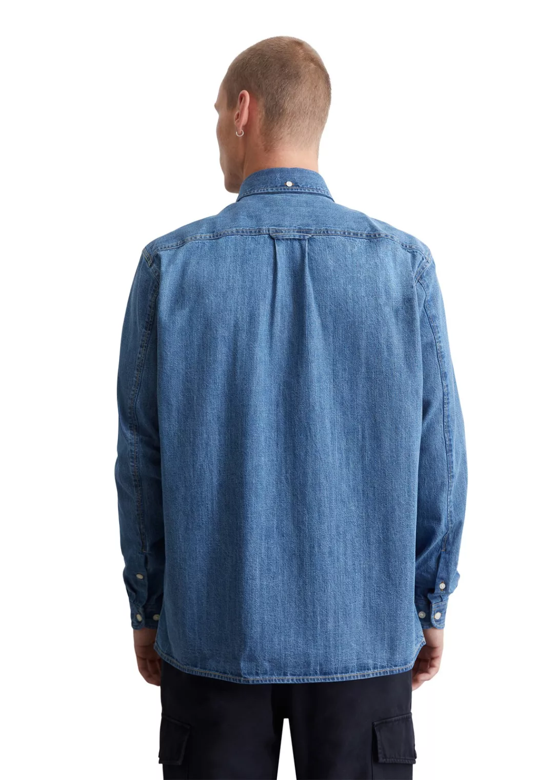 Marc OPolo DENIM Langarmhemd "mit Button-Down-Kragen" günstig online kaufen