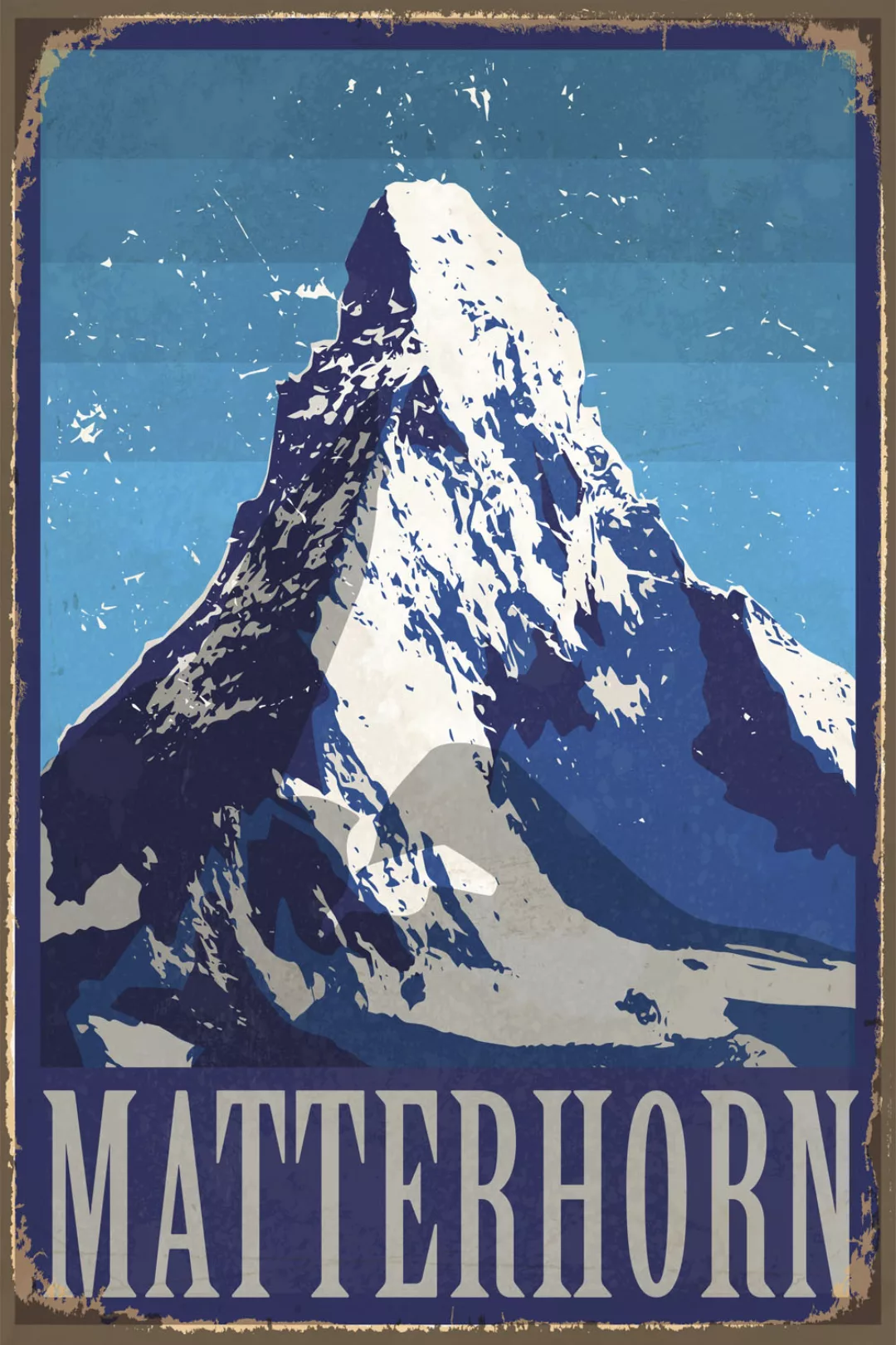 queence Metallbild "Matterhorn", (1 St.), Stahlschilder günstig online kaufen