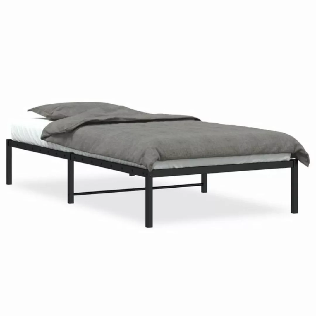 furnicato Bettgestell Metall Schwarz 100x190 cm (1-tlg) günstig online kaufen