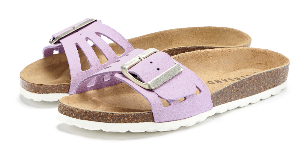 Elbsand Pantolette "Sandale", Mule, offener Schuh aus Leder mit weichem Kom günstig online kaufen