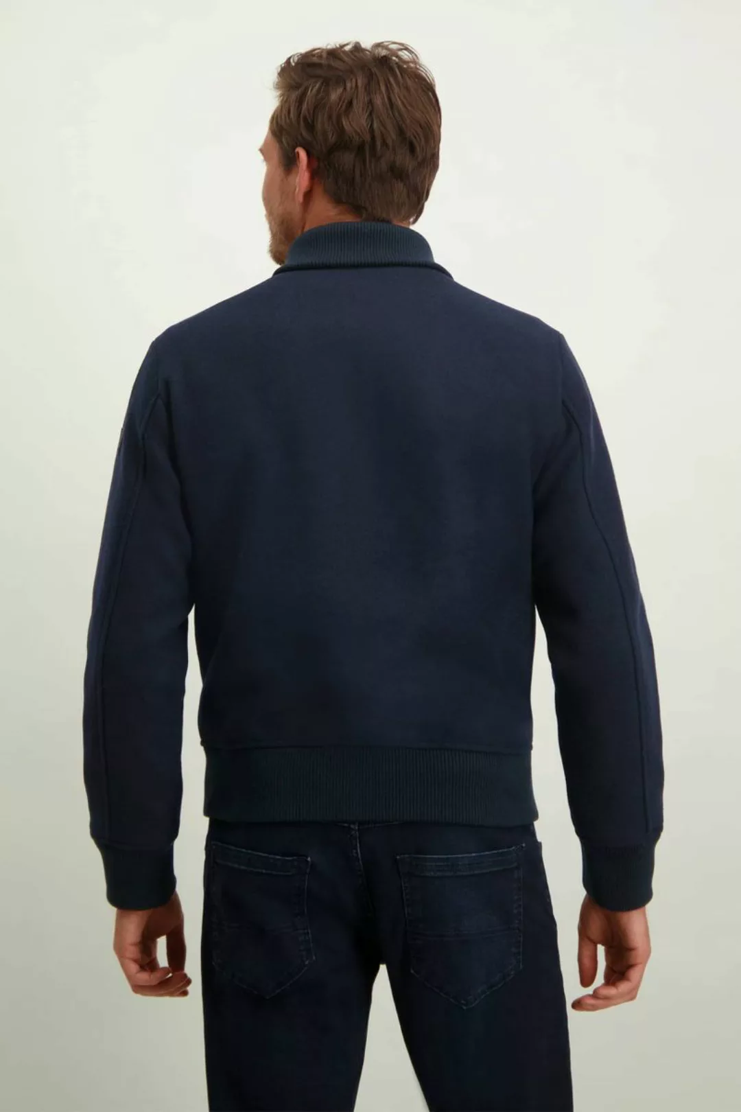 State Of Art Bomber Jacke Wolle Navy - Größe XL günstig online kaufen