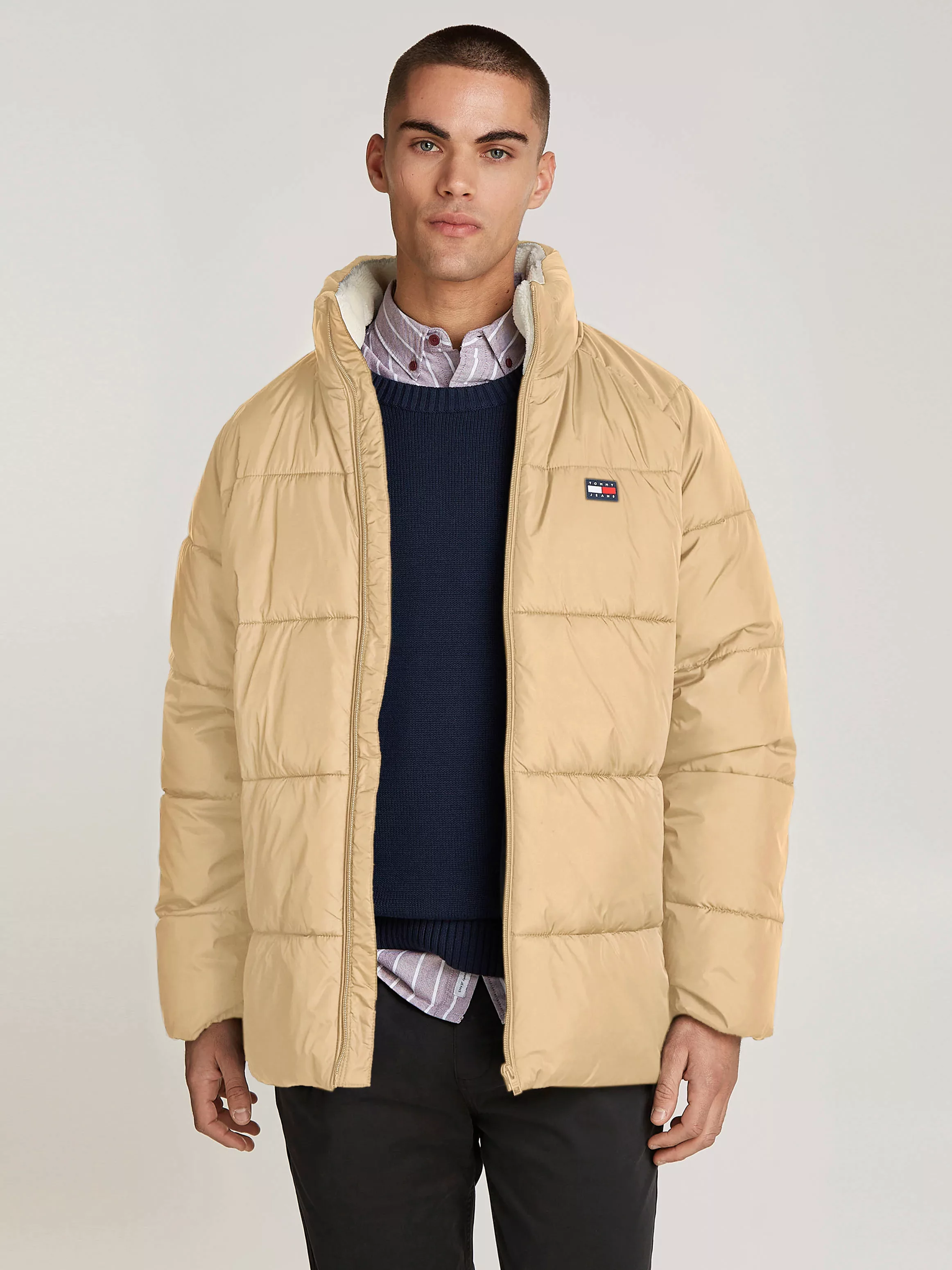 Tommy Jeans Steppjacke "TJM POLY PUFFER EXT", ohne Kapuze günstig online kaufen