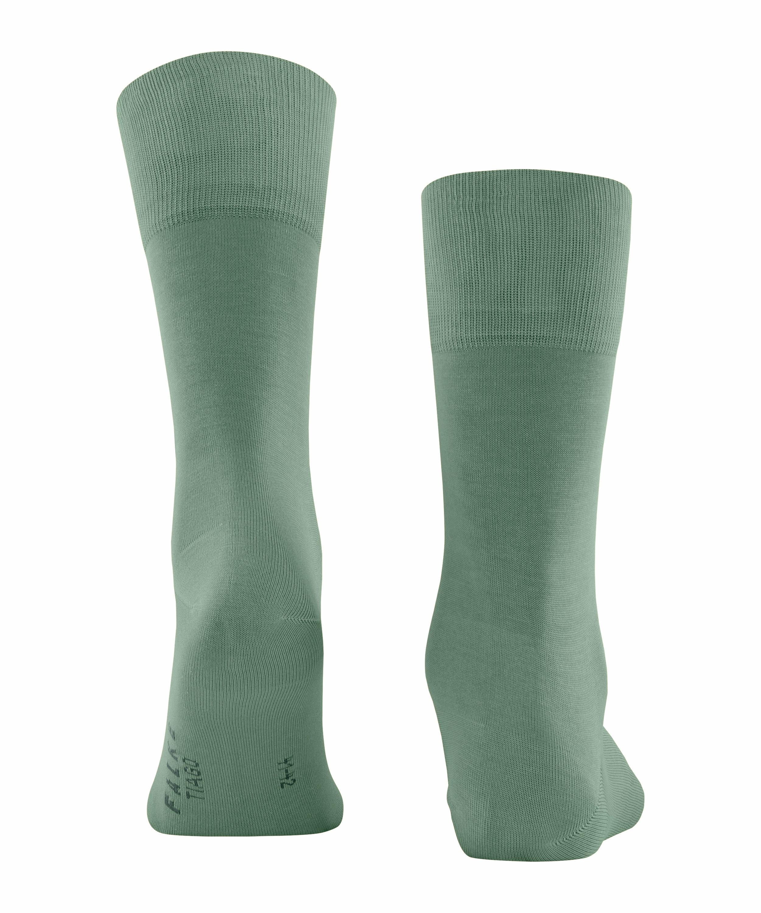 FALKE Tiago Herren Socken, 45-46, Grün, Uni, Baumwolle, 14662-753806 günstig online kaufen