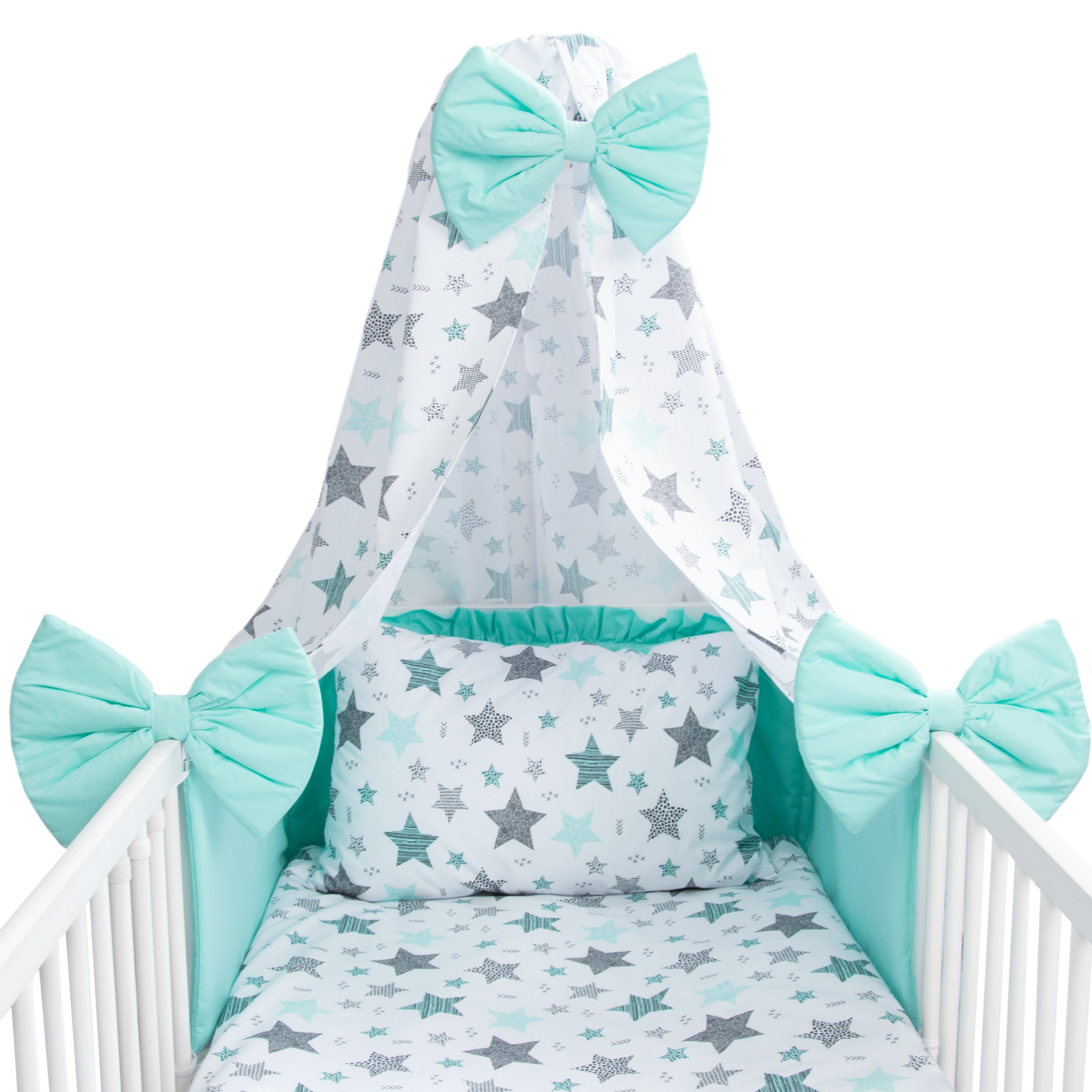 Amilian Babybettwäsche Set 7-teilig - Bettwäsche günstig online kaufen