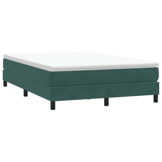 vidaXL Bett Boxspringbett ohne Matratze Dunkelgrün 160x220 cm Samt günstig online kaufen